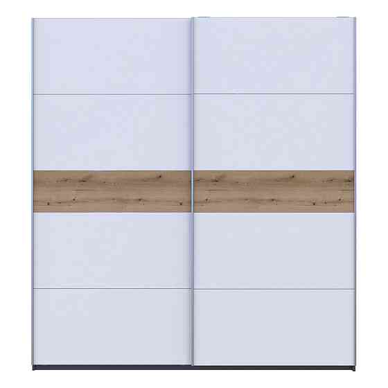 Шафа-купе двохдверна Doros G-Caiser 220х60х240 см Графіт/Білий/Дуб евок (DRS-011230) Львів