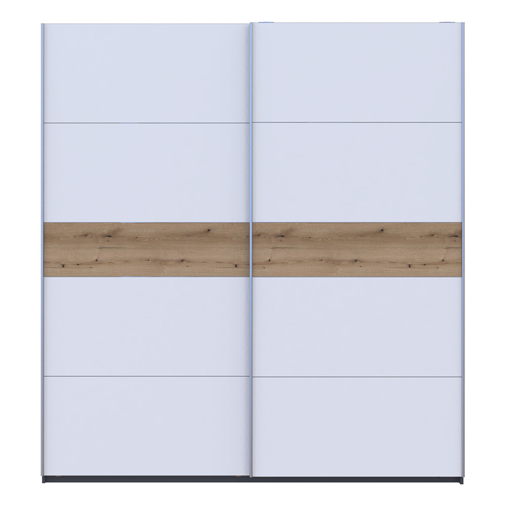 Шафа-купе двохдверна Doros G-Caiser 220х60х240 см Графіт/Білий/Дуб евок (DRS-011230) Львів - фото 1