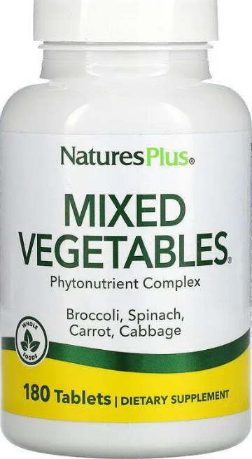 Овощная смесь Nature's Plus Mixed Vegetables 180 таб Киев - изображение 1