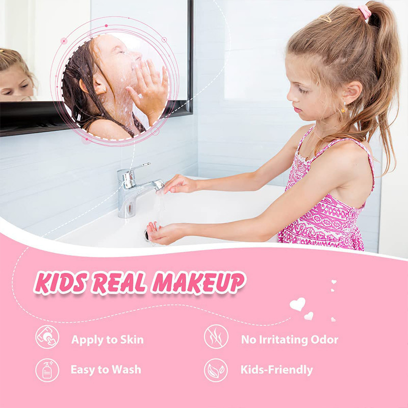 Набор детской косметики Princess Toy 25 предмета в чемодане с єдинорогом розовий Киев - изображение 5