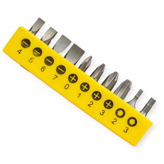 Набор отверток 7 шт магнитные - шлиц 3,4,6,6мм; крест 5,6мм + 20 бит (кейс) Мукачево - изображение 4