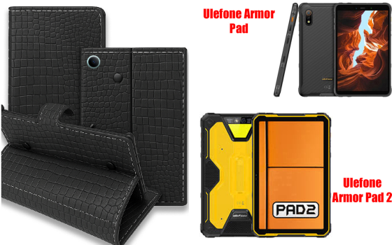 Книжка-трансформер для планшета Ulefone Armor Pad, Armor Pad 2, колір Black Krokodil Black Київ