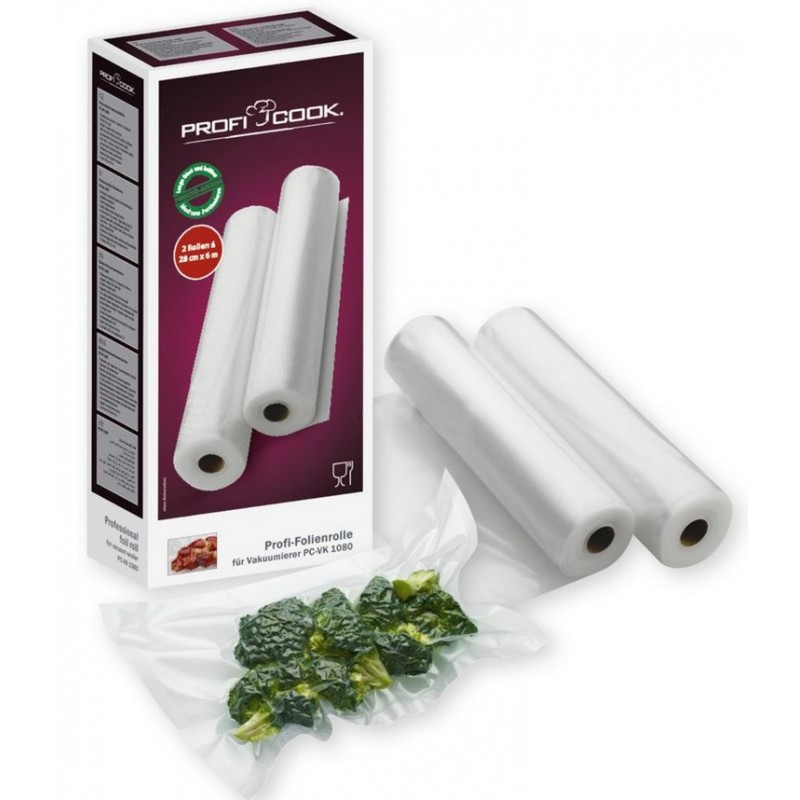 Рулонная пленка 2 шт для вакууматора 28 см x 6 метров Profi Cook PC-VK (8910155) Нововолынск - изображение 1