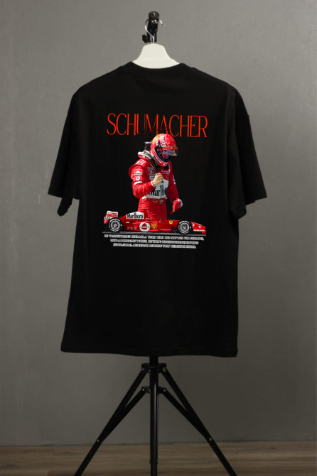 Оверсайз футболка з принтом Michael Schumacher Ferrari Formula 1 Чернівці - фото 1