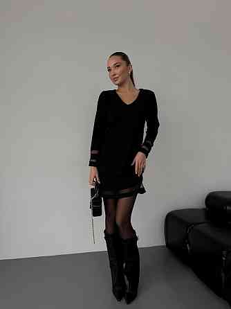 Женское стильное праздничное платье со вставками из сетки свободного фасона креп дайвинг + сетка 54/56 Одесса