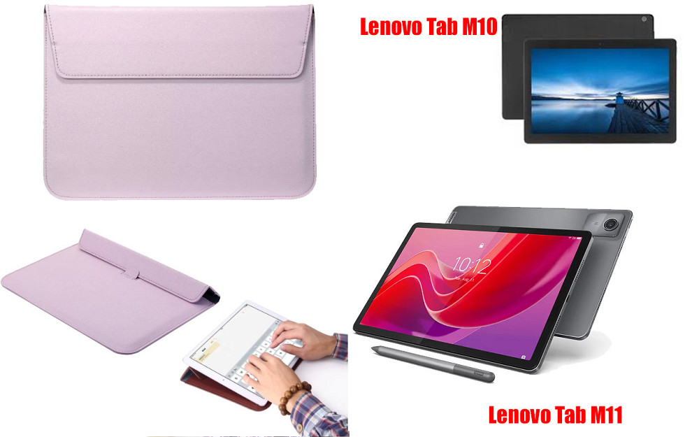 Чехол-конверт VitoCase для Lenovo Tab M10, Lenovo Tab M11, с функцией подставки для планшета Фиолетовый Киев - изображение 1