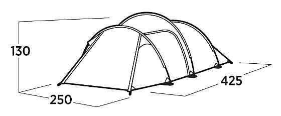 Намет чотиримісний Easy Camp Hemsedal 4 (120475) Київ