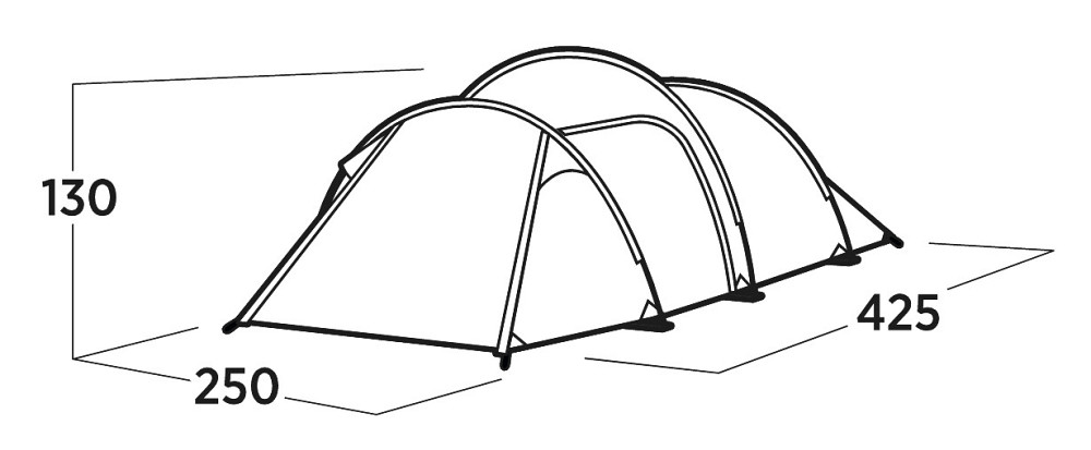 Палатка четырехместная Easy Camp Hemsedal 4 (120475) Київ - фото 6
