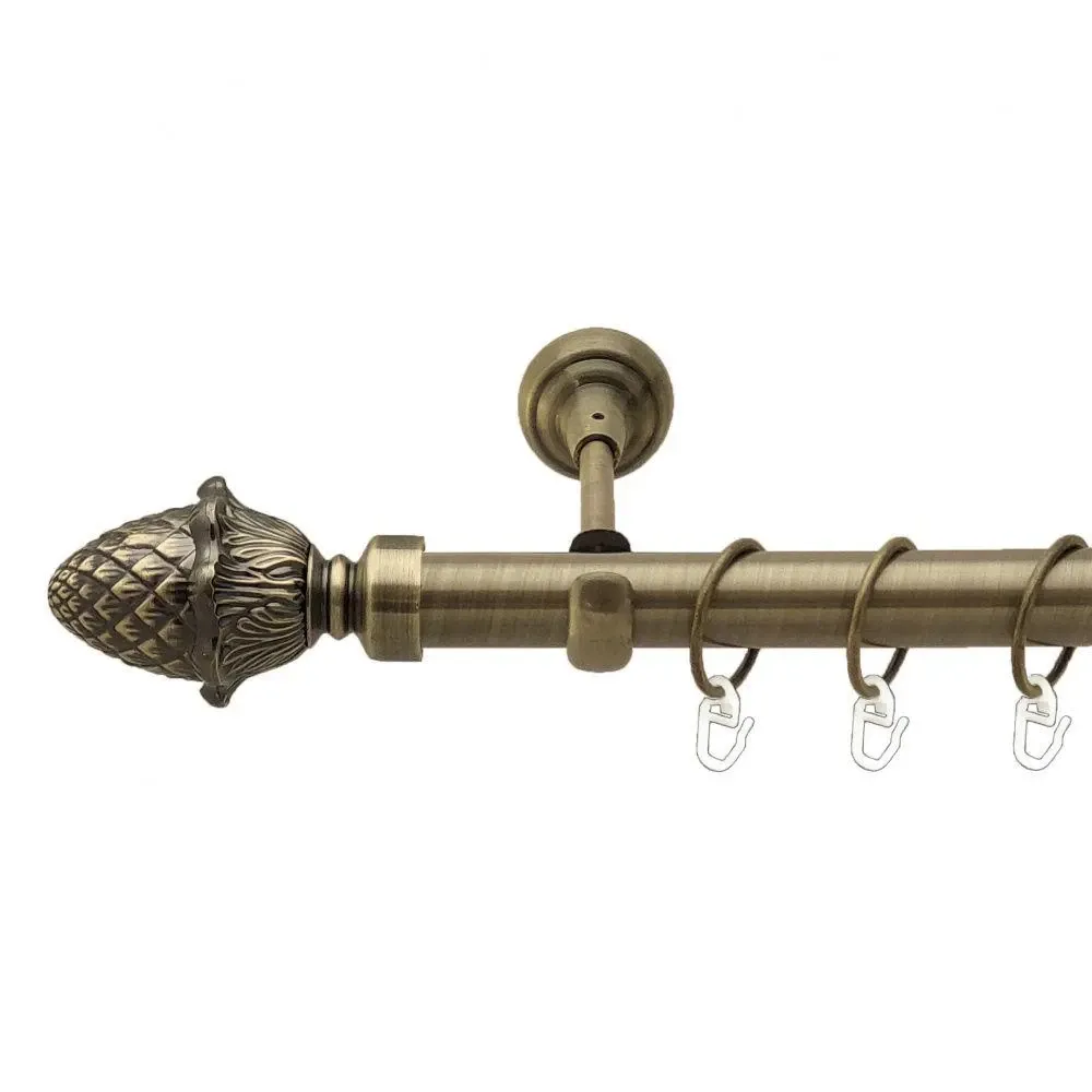 Карниз Orvit Цинара металевий однорядний відкритий Антик 25 мм 300 см (4224033) Львів - фото 1