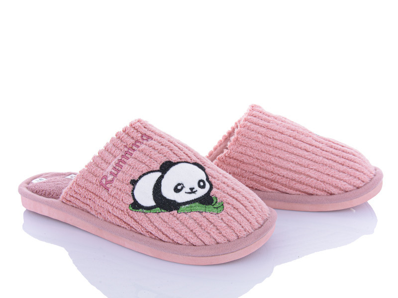Тапочки закрытые женские с Пандой мягкие теплые Розовый, 36 Киев - изображение 6