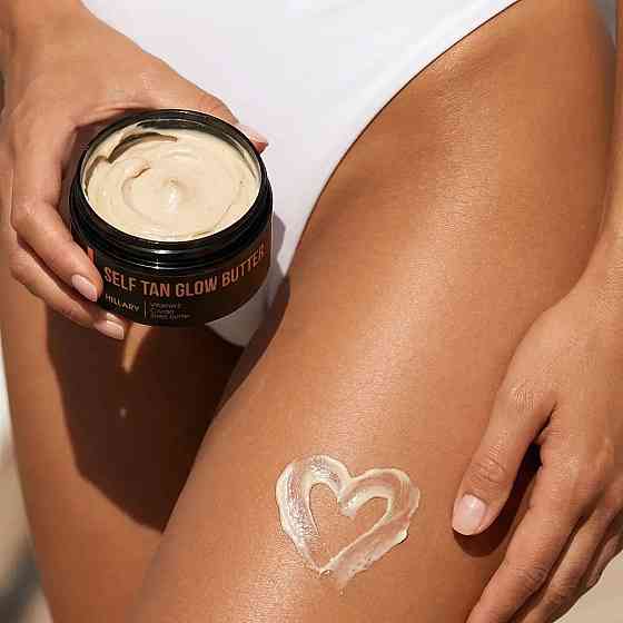 Баттер-автозагар для тела с эффектом шиммера Self Tan Glow Butter Hillary 200 мл Киев