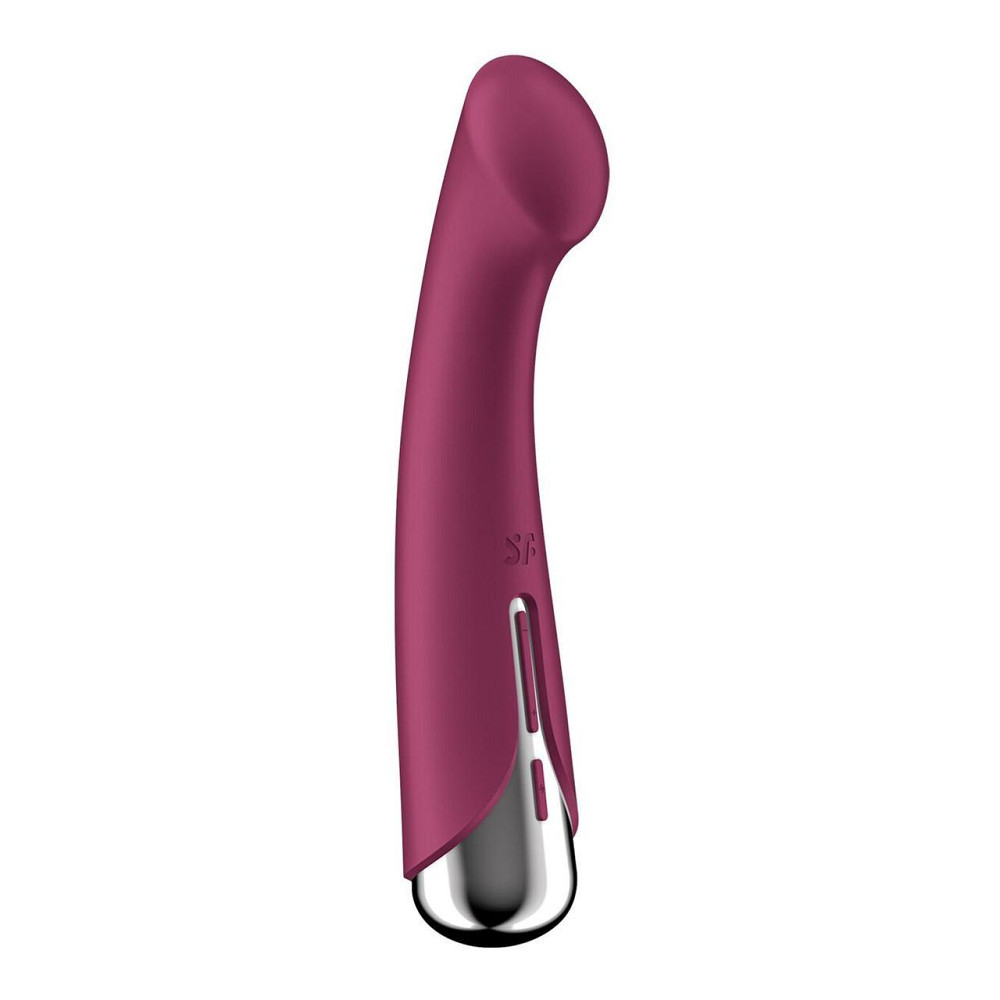 Вібратор з ротацією Satisfyer Spinning G-Spot 1 Red, плоский майданчик для стимуляції точки G Sex Aura Київ - фото 5