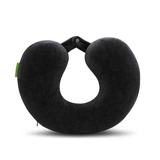 Подушка дорожня Comfort Trip PMF 001-1 305x285x100 чорна з кнопкою Дніпро