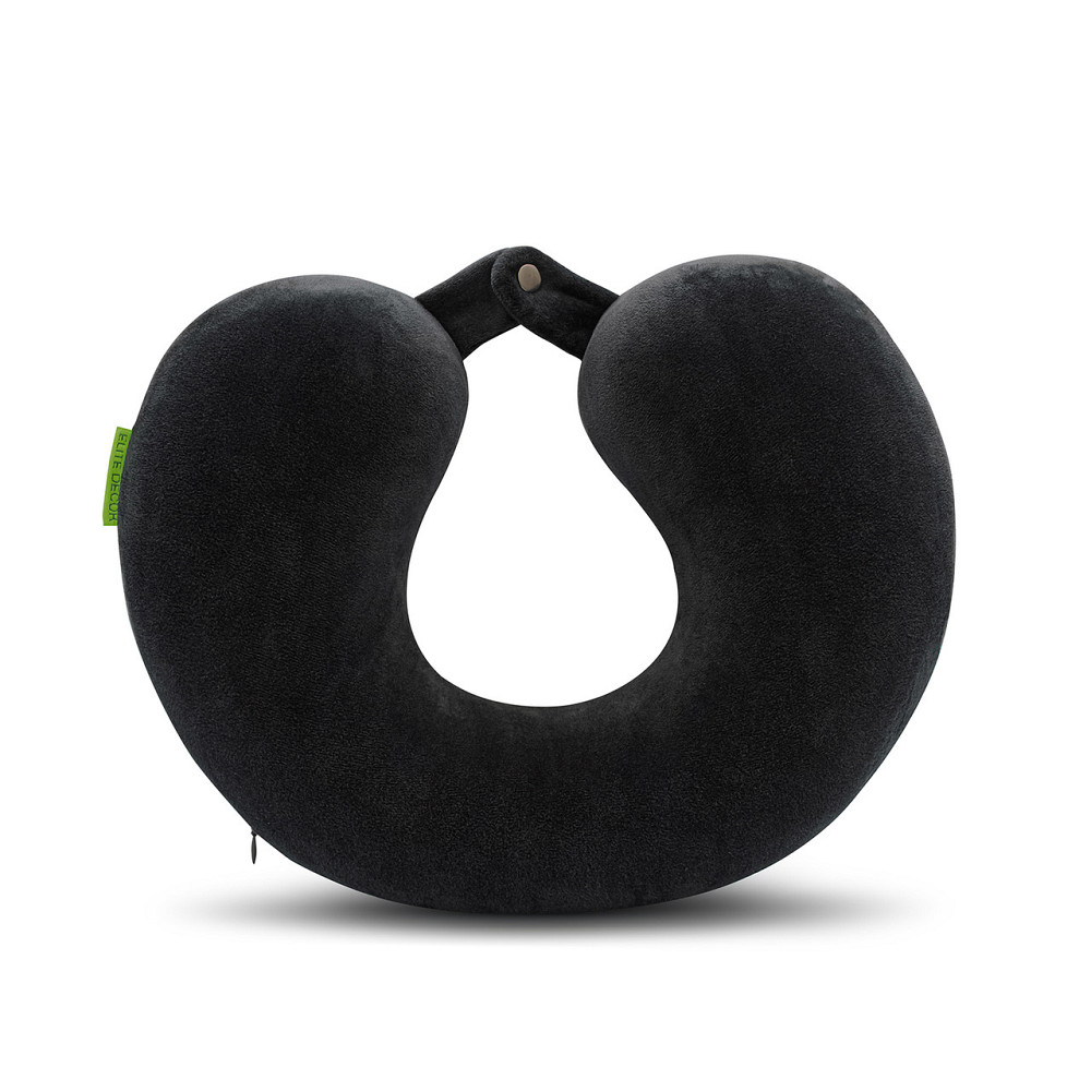 Подушка дорожня Comfort Trip PMF 001-1 305x285x100 чорна з кнопкою Дніпро - фото 6