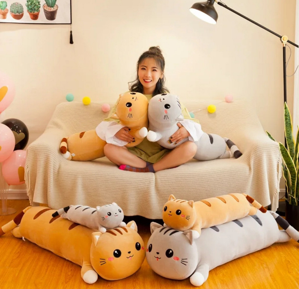 Кот батон серый мягкая игрушка подушка обнимашка 90см Киев - изображение 2