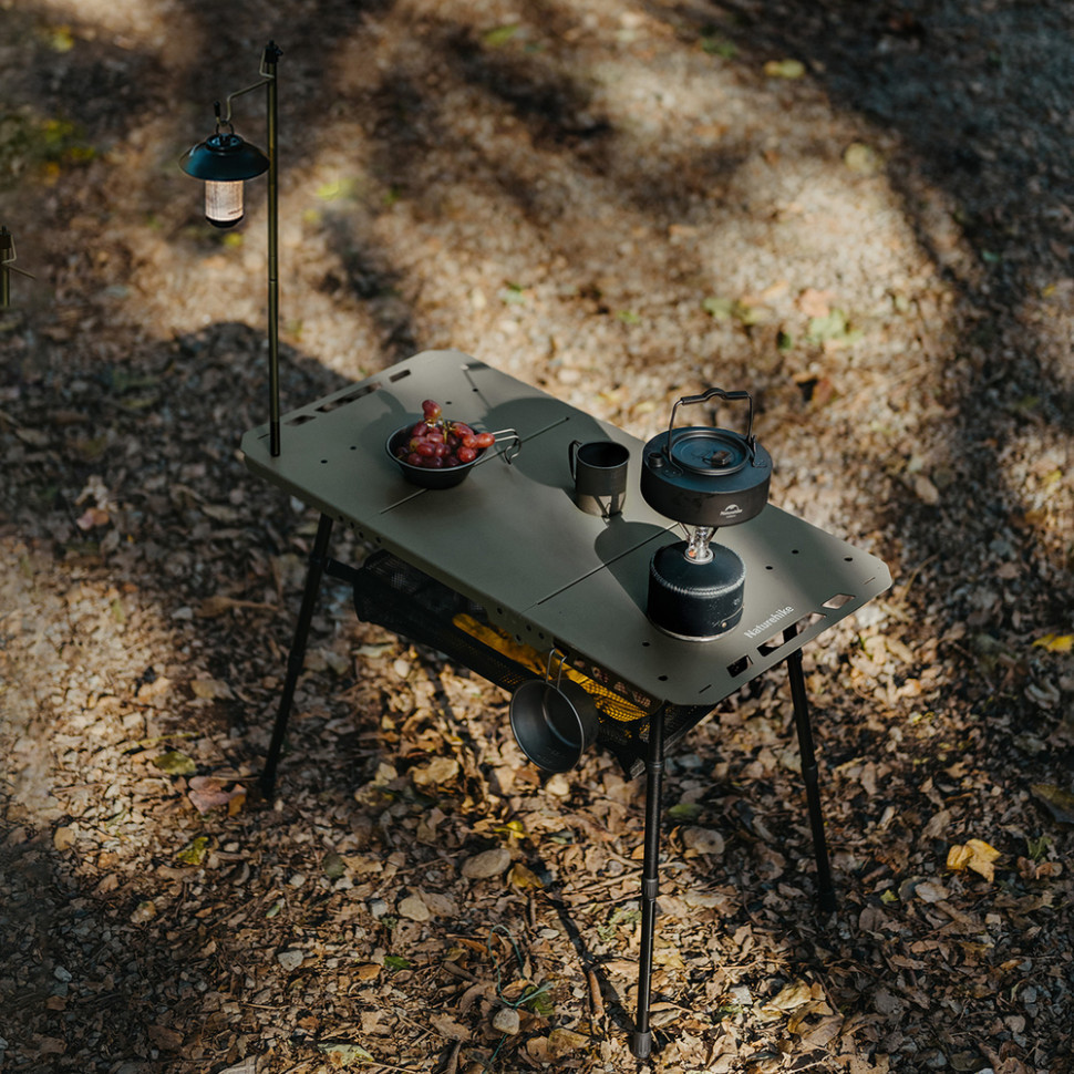 Стіл складаний Naturehike CNK2450JJ025 (80х40 см) алюміній Чорний Вінниця - фото 9