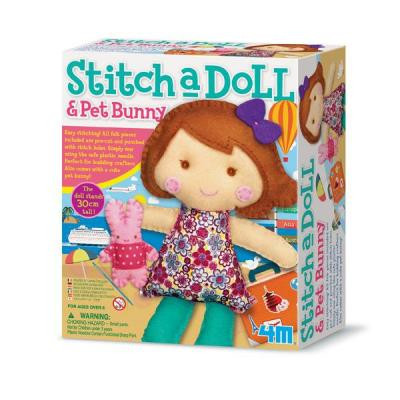 Набір для творчості 4М Шиття Лялька і кролик (00-02765) Вінниця - фото 1