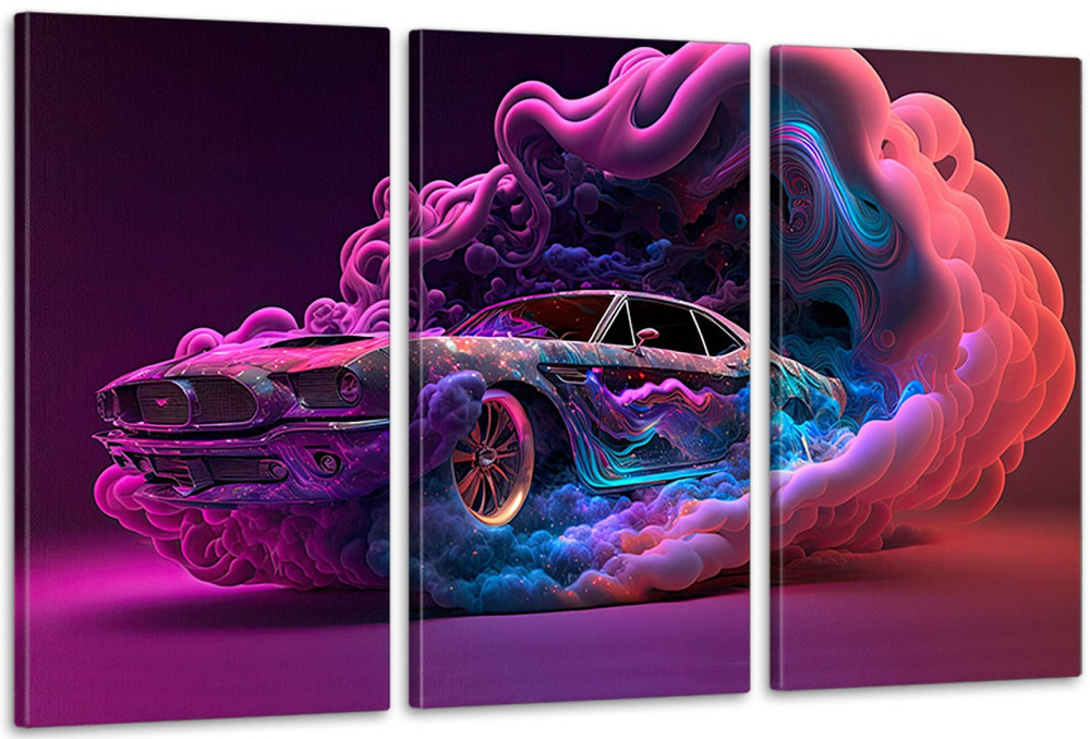 Модульна картина у вітальню/ спальню  Машина     ART-118_3A 70х130 см Київ - фото 1