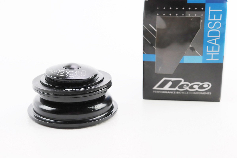 Кермова колонка 1-1/8"x1-1/4" (44/28,6x50.6/30мм) безрізьбової вилки, напівінтегровані, чорні H-100 Київ - фото 1