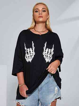 Футболка жіноча з принтом  46 Чорний 2664084867 Дніпро