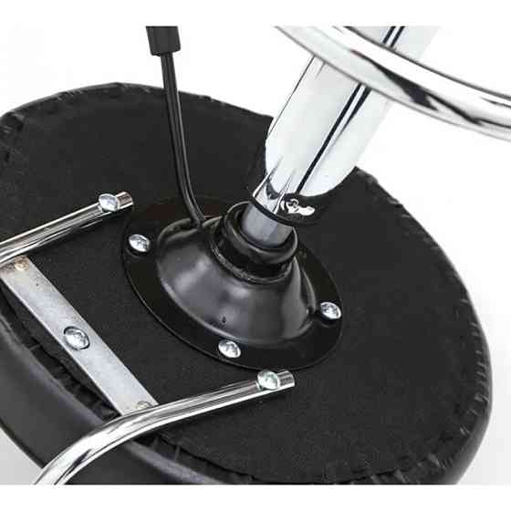 Стілець майстра косметолога круглий на коліщатках зі спинкою Bonro B-494 для салону краси Київ