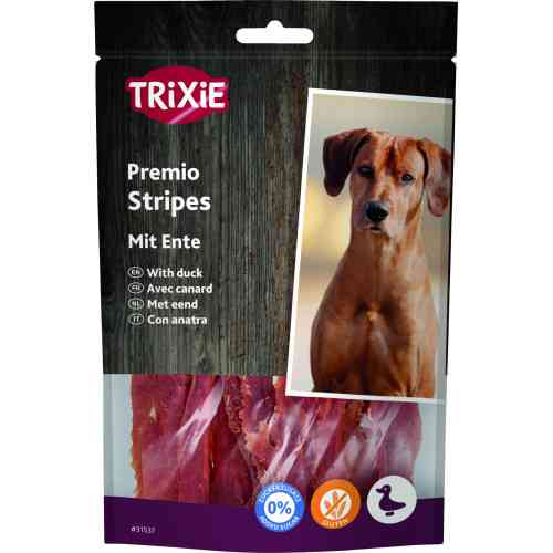 Лакомство Trixie Premio Ducky Stripes для собак кусочки из утки 100 г Киев