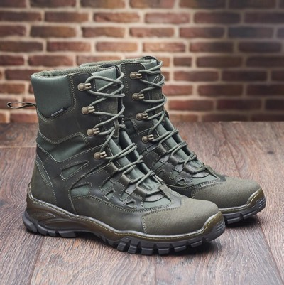 Берцы зимние хаки теплые PREDATOR-8011 водонепроницаемые тактические военные ботинки ЗСУ Харьков - изображение 1