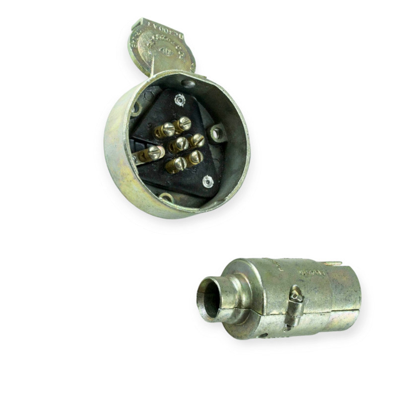 Фишка прицепа метал 12в (мама+папа) Сутиски XXI Мукачево - изображение 1