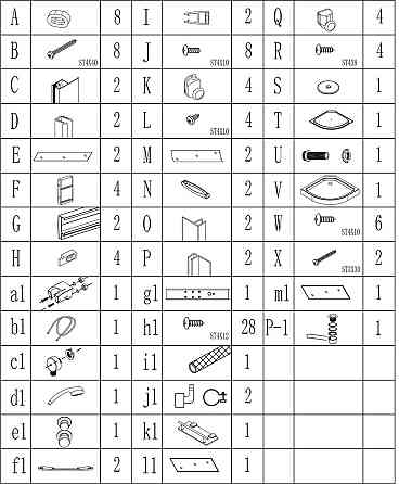 Душовий бокс напівкруглий BARYCZ LL90GBB BRAVO (4уп.) Київ
