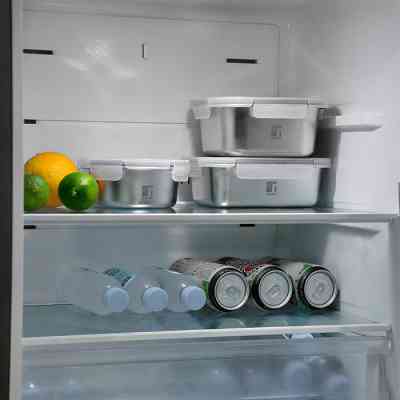 Харчовий контейнер Bergner Go Lovers з нержавіючої сталі прямокутний 1,8 л (BG-36312-GY) Вінниця