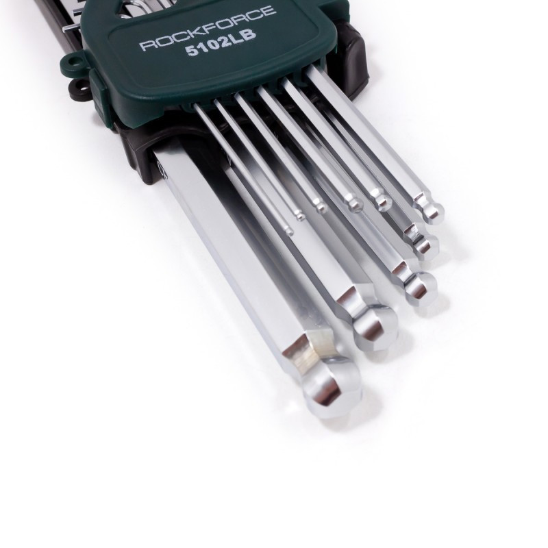 Набір ключів Г-подібних довгих з шаром 6-граних, 10пр. (1.27, 1.5, 2, 2.5, 3-6, 8, 10мм) ROCKFORCE RF-5102LB Одесса - изображение 3