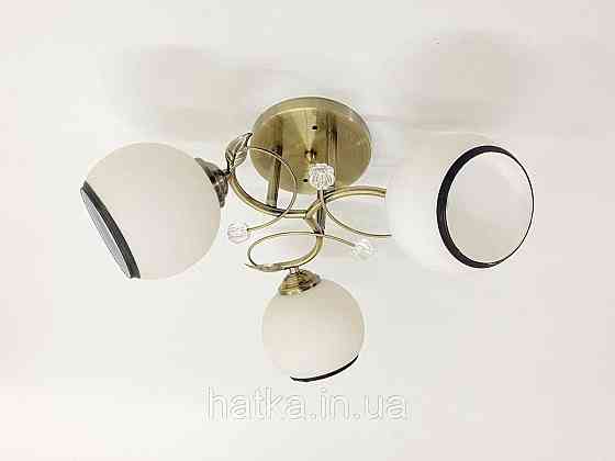 Люстра стельова на 3 плафони 6220J/3 Бронза Київ