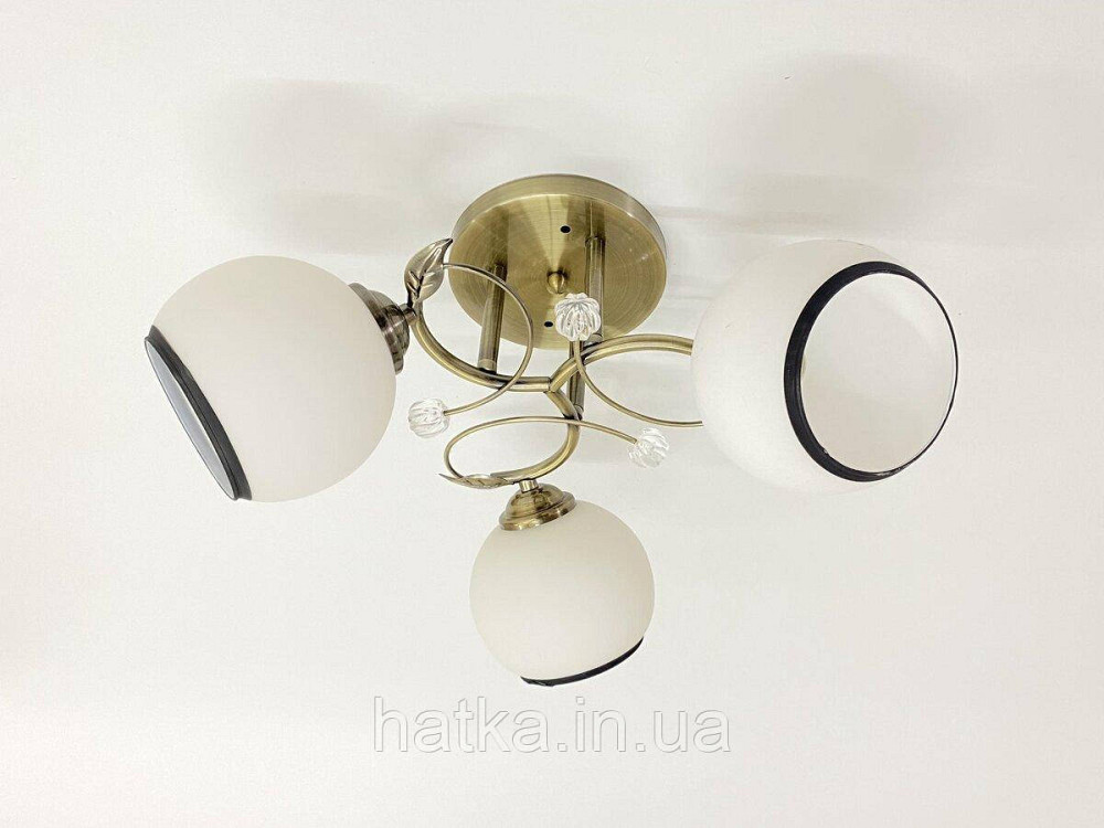 Люстра стельова на 3 плафони 6220J/3 Бронза Київ - фото 1