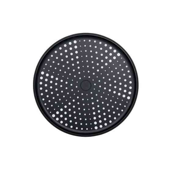 Лейка для верхнего душа пластик Qtap Hlavova D 250 мм округлая QTHLA107BLM45949 Black Matt Харьков