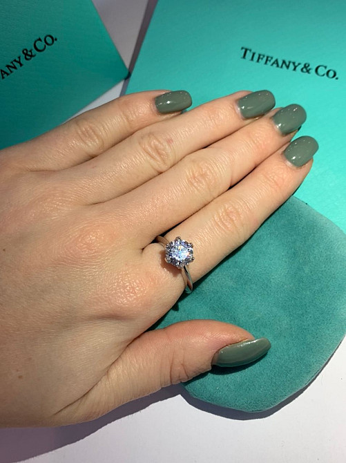 Кольцо Тиффани Tiffany, серебро 925 пробы / упаковано в мешочек Тиффани Одесса - изображение 3