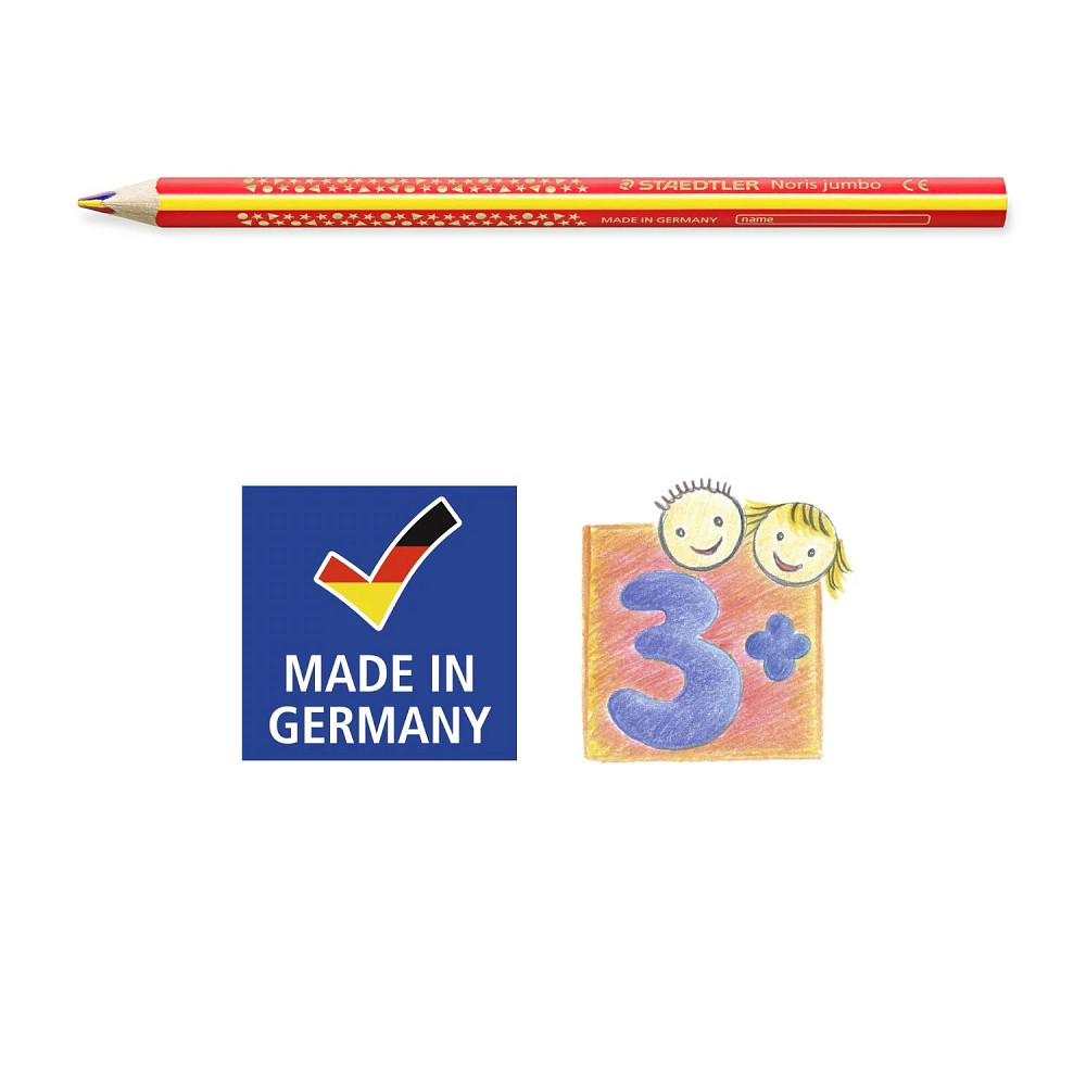 Олівці кольорові потовщені Staedtler Noris jumb (50шт) в тубі Киев - изображение 2