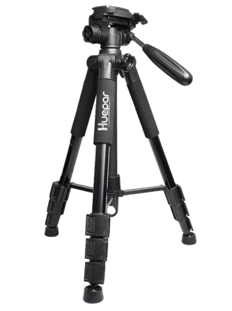 Штатив тринога Huepar TPD14 (50-140см) с резьбой 1/4 дюйма Черный Киев