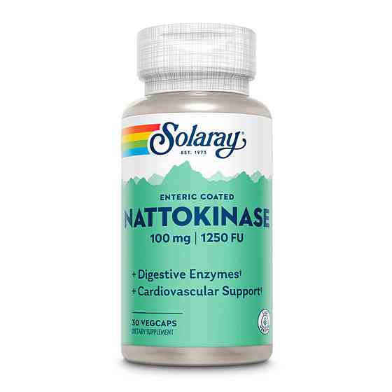 Наттокиназа Solaray Nattokinase 100mg 30 vcaps Киев