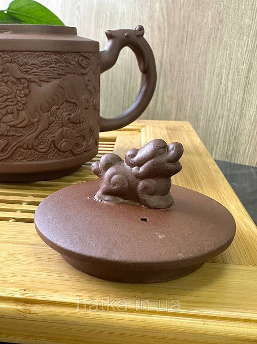 Чайник заварювальний ісинська глина 800 мл "ЛЕВ" світлий Т2593-1 Київ - фото 2