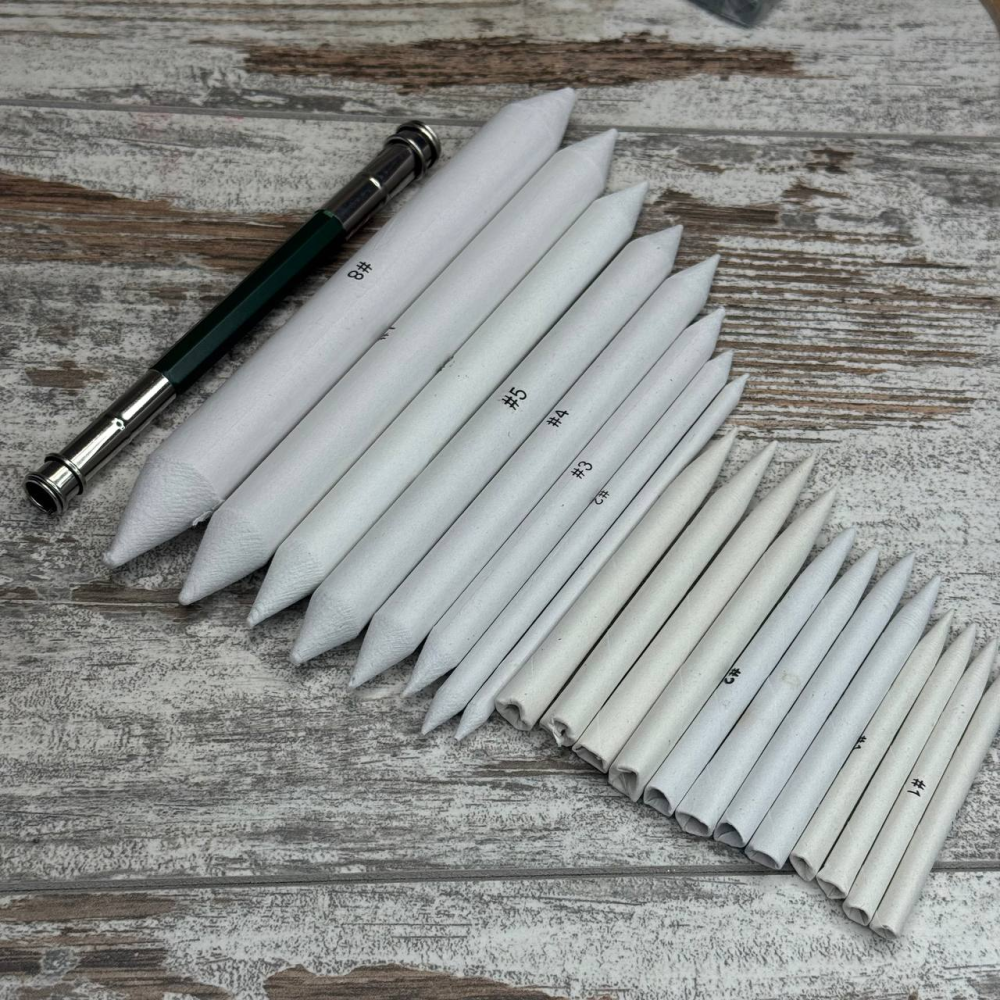 Набір інструментів для растушовки малюнка 25 предметів, художній, пензлі та аплікатори Київ - фото 4