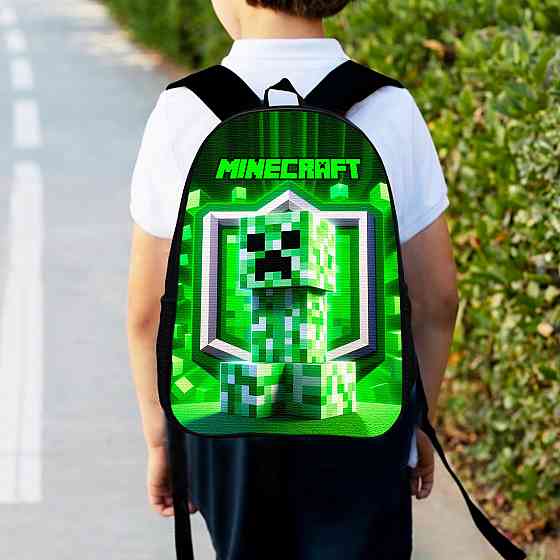 Рюкзак дитячий майнкрафт Кріпер "Minecraft" 34х27см, міський ранець для хлопчика (00525) Київ
