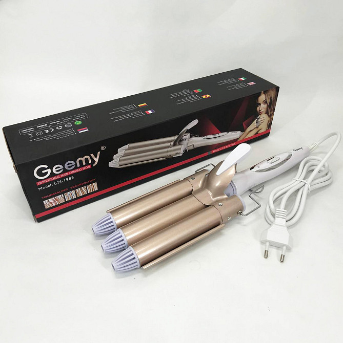 Плойка-стайлер для завивки GEMEI GM-1988-25, Плойка для завивки для прически Плойка обьема PF-76 Львов - изображение 11