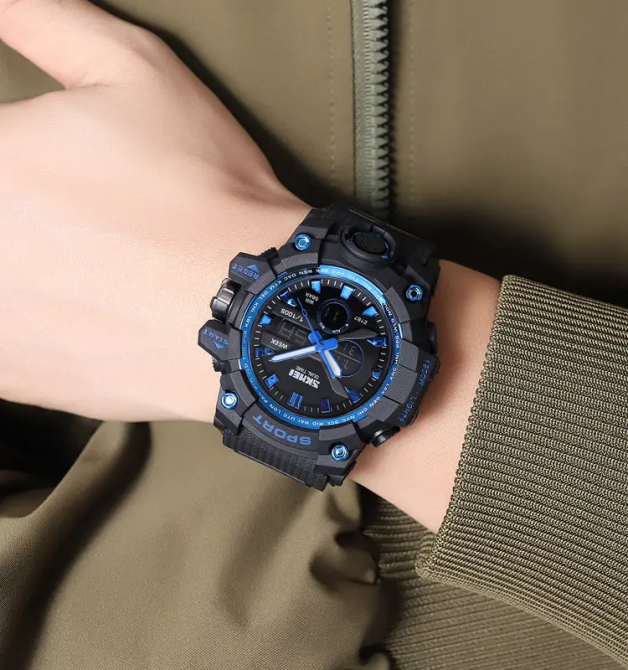 Часы мужские наручные спортивные Skmei 2197 Синий Винница - изображение 8