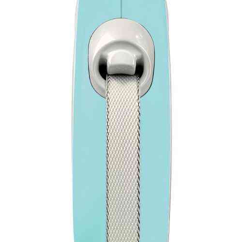 Рулетка Flexi New Comfort для собак, стрічка, розмір S, 5 м (блакитна) Вінниця