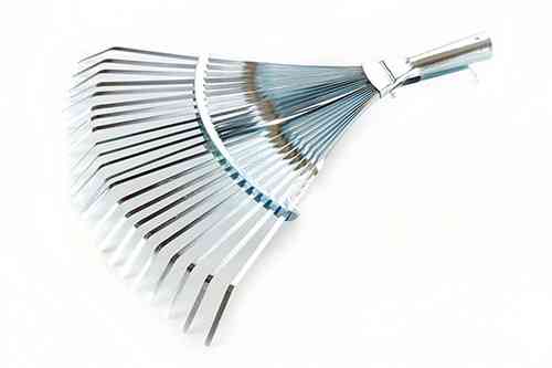 Грабли веерные регулируемые 370-500мм оцинкованные 22 плоских прутья СИЛА Киев