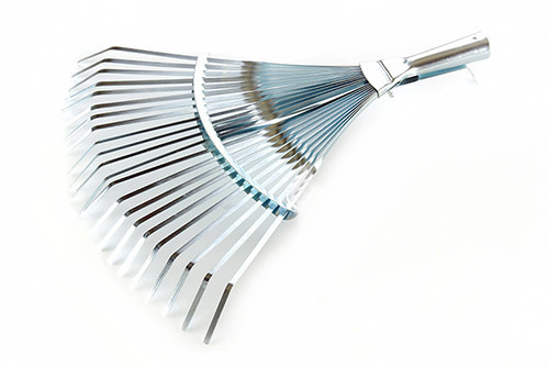 Граблі віялові регульовані 370-500мм оцинковані 22 пласких прути СИЛА Київ - фото 1