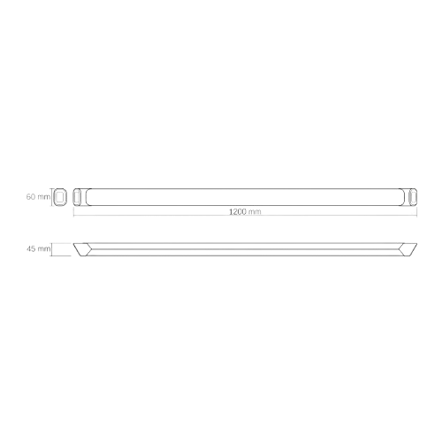 LED Світильник лінійний 72W 1,2м 5000К 220V VLE-BN-72125B Videx Житомир - изображение 8