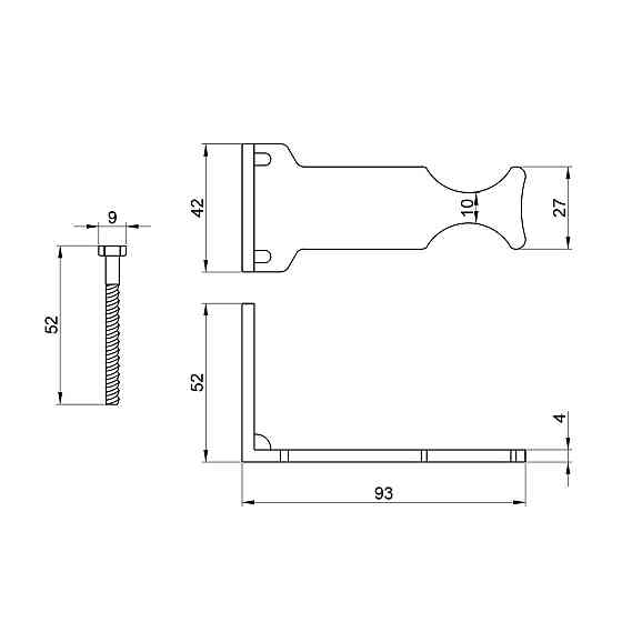 Кріплення радіаторне Thermo Alliance Standart бічне SD114 Київ