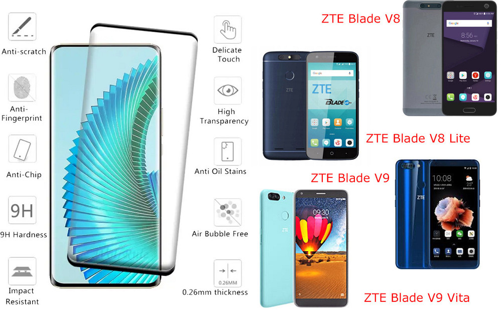 Захисне скло HyperGlass Pro для ZTE Blade V8, V8 Lite, V9, V9 Vita – максимальна чутливість та захист Київ - фото 2