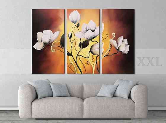 Модульна картина Абстракція Квіти Art-233_XXL Київ